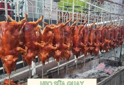 Món bessaler Nhà hàng hai lúa - Heo sữa quay da giòn